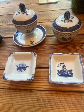 Royal Copenhagen Tranquebar Blue  Condiment Set
